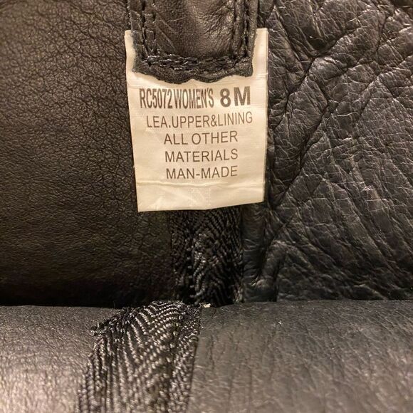 Womens Rocking Country Collection Black Studded Embellished Leather Boots 8M - Picture 8 of 9